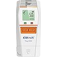 Elitech Tlog 100H Digital Temperature Humidity Data Logger Reusable Temperature Recorder PDF Report USB Port 32000 Points with Internal Temperature and Humidity Probe