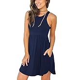 HiMONE Vacation Dresses for Women 2025 Summer Dress Women's Casual Sundresses Casual Beach Petite Sun Dress XS-2XL