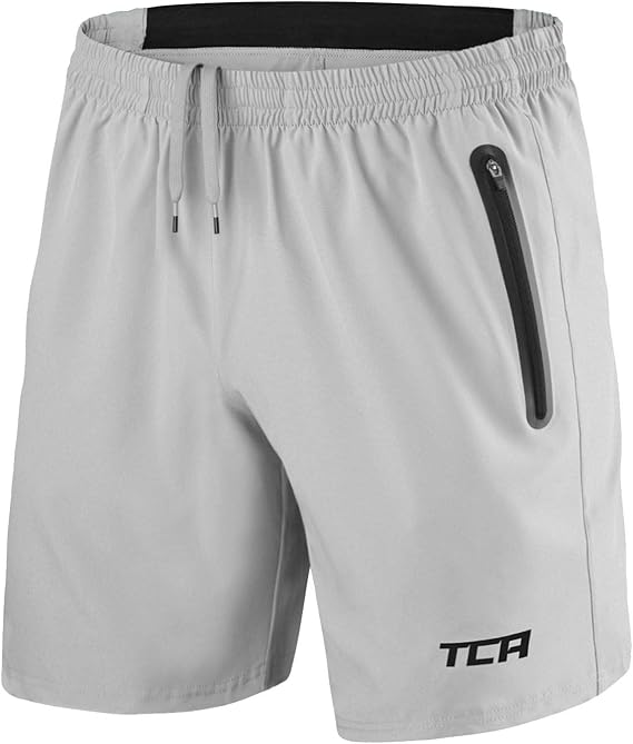TCA Men's Elite Tech Lightweight Running or Gym Training Shorts with Zip Pockets