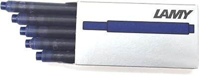 Lamy T10 Blue/Black Fountain Pen Ink Cartridges 5 Pack