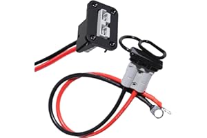 ASENENAELE 2PCS 50A Anderson Connector Battery Quick Disconnect Connector 8AWG 1.3FT Cable for Anderson Plug Cable for Car Fo