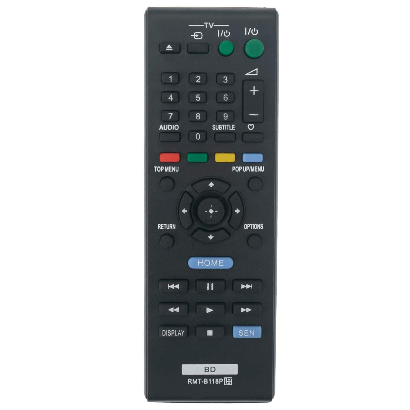 VINABTY RMT-B118P Remote Control Replacement for SONY Blu-ray Home Cinema System BDP-BX18 Bdp-bx186 Rmt-b109c Bdp-bx185 BDP-S186 BDPS185 BDPBX18 BDPS186