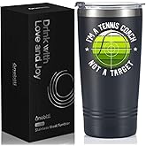 Onebttl Tennis Coach Gifts - Funny Stainless Steel Tumbler 20oz - I'm Tennis Coach, Not a Target