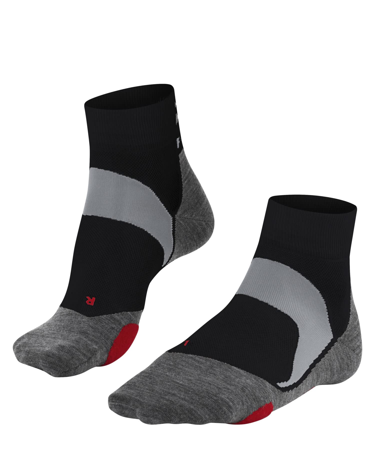 FALKE Unisex BC5 U Sso Cotton Anti-Blister 1 Pair Cycling Socks, Black Black-Mix 3010, 11-12.5