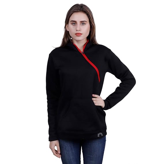 side zip hoodie women's