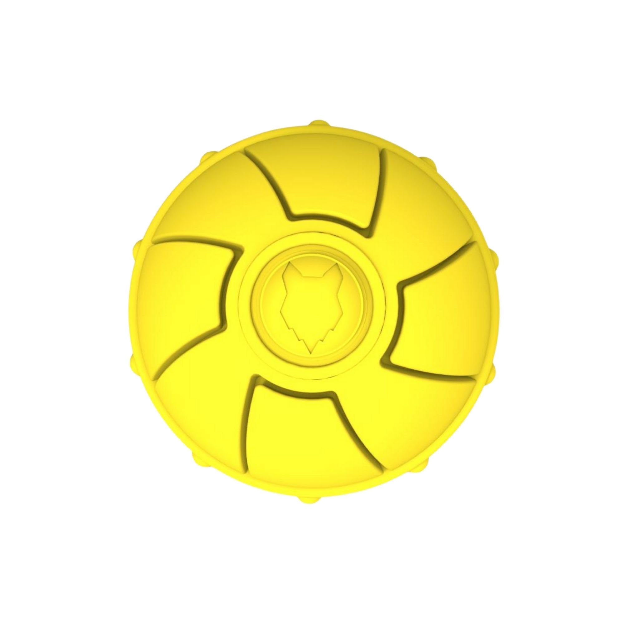 Fenrir - Dog Ball - High Bouncing Yellow Rubber Ball for Fetch & Recall - 2.5 Inch Durable Floating Dog Toy - Water Retrievable Interactive Ball for All Breeds (Medium)