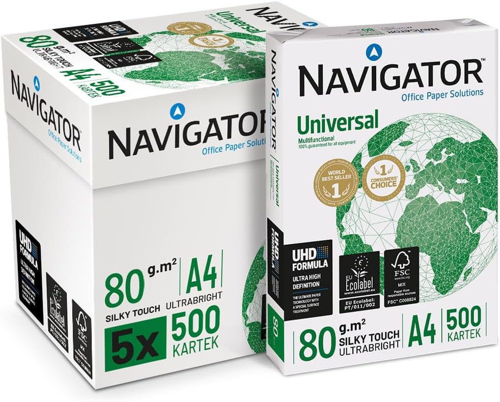 Navigator Office Paper Solutions A4 80gsm 5x500 Sheets Box