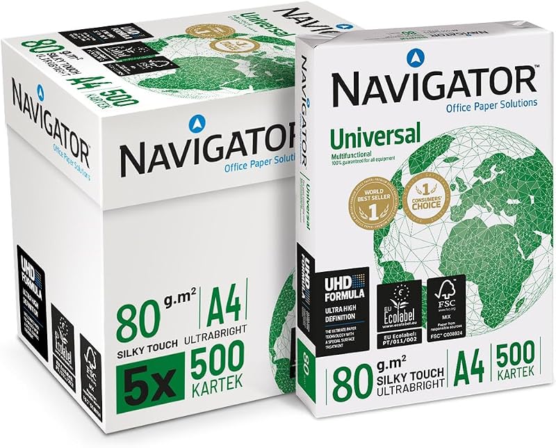 Navigator Office Paper Solutions A4 80gsm 5x500 Sheets Box