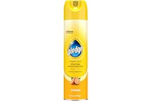 Pledge Enhancing Polish, Wood & Furniture Spray, Orange Scent, 9.7oz
