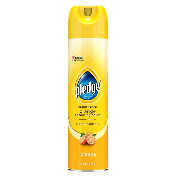 PLEDGE ENHANCING POLISH, WOOD & FURNITURE SPRAY, ORANGE...