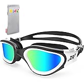 ZIONOR Kids Swim Goggles, G1 MINI UV Protection Anti-Fog Polarized Swimming Goggles for Age 6-14