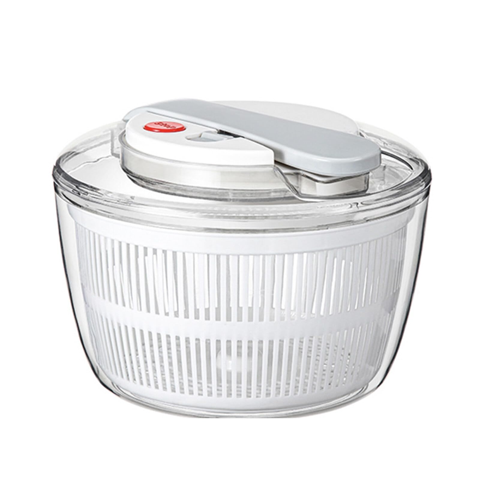 Ruspela Salad Spinner, Kitchen Lettuce Spinner Wash Spin and Dry Fruit Vegetable Washer Dryer with Bowl and Colander for Vegetable Prepping