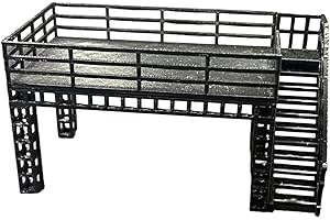 Amagogo Steel Frame Exhibition Stand 1:64 Diorama Decoration Classic Vehicles Toys Two Layer Platform for Repair Shop Garage 