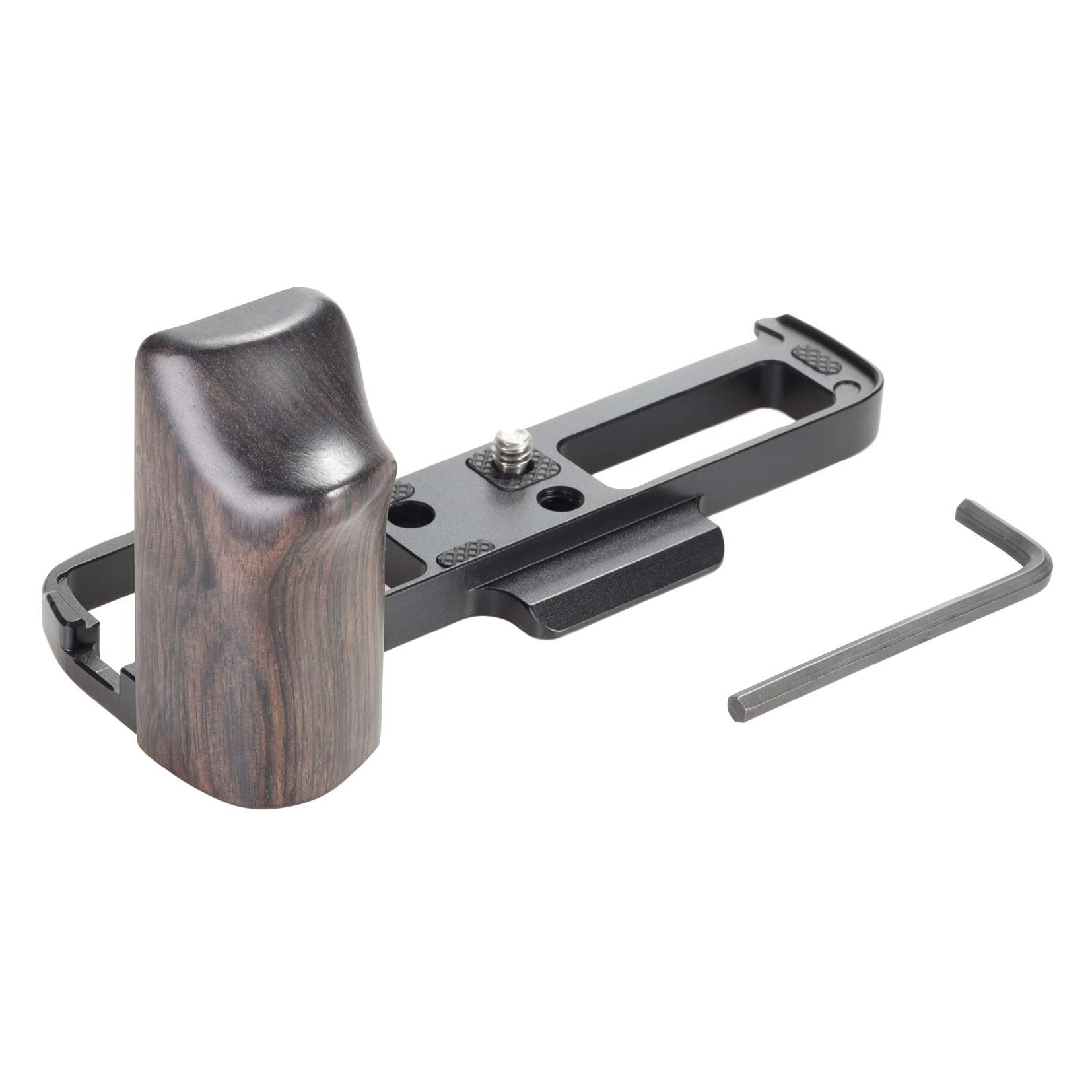 WEPOTO XPRO3-B Hand Grip Quick Release Plate L Bracket QR Plate Compatible with Fujifilm X-PRO3 X-PRO1 Camera -Aluminium Ebony