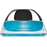 Onsen Secret Wrinkle Repair Tenseless Night Face Cream - Dermatologist Recommended Anti-Wrinkle, Radiance and Tonicity Cream - Anti Aging Ultra Boost Facial Cream for Dry Skin & Age Spots 50ml