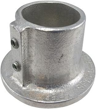 Amazon 1 1 2インチスピードレールラウンドフランジはパイプ外径に適合します 1 7 8インチ 建築 住宅資材