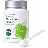 Glycolic Acid Powder, 1OZ 99.9% Purity, Cosmetic Grade, DIY Mask, Make Your Own Glycolic Acid Lotion and Serum, for Homemade Cosmetics