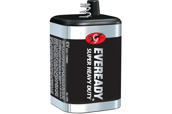 Eveready 6V Battery, Super Heavy Duty 6 Volt Battery, 1 Count
