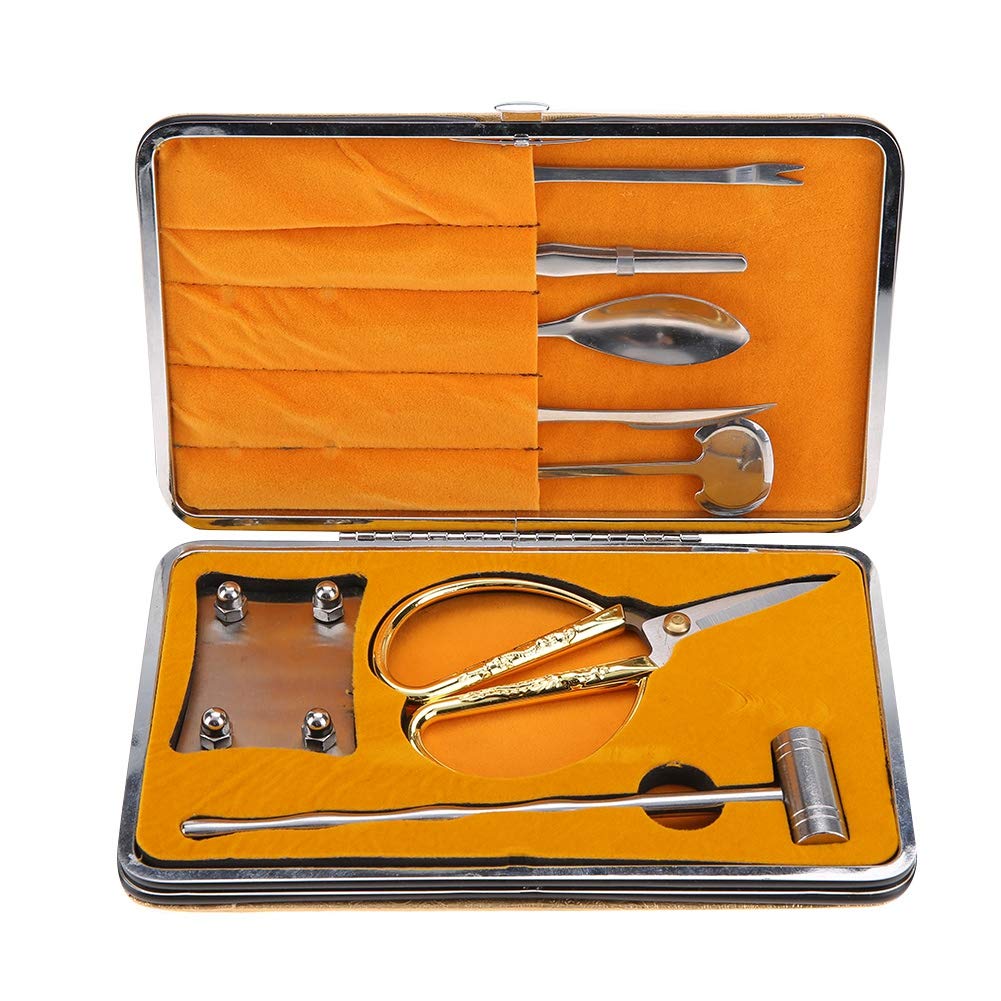 8Pcs Lobster Crab Cracker Tools Stainl Steel Seafood Claw Tool Set Gift Leg Kit,C Set,Lobster C Pot,Lobster Pick,Lobster Eating Tools,Lobster Cracker Crab Cracker Set Seafood cutle