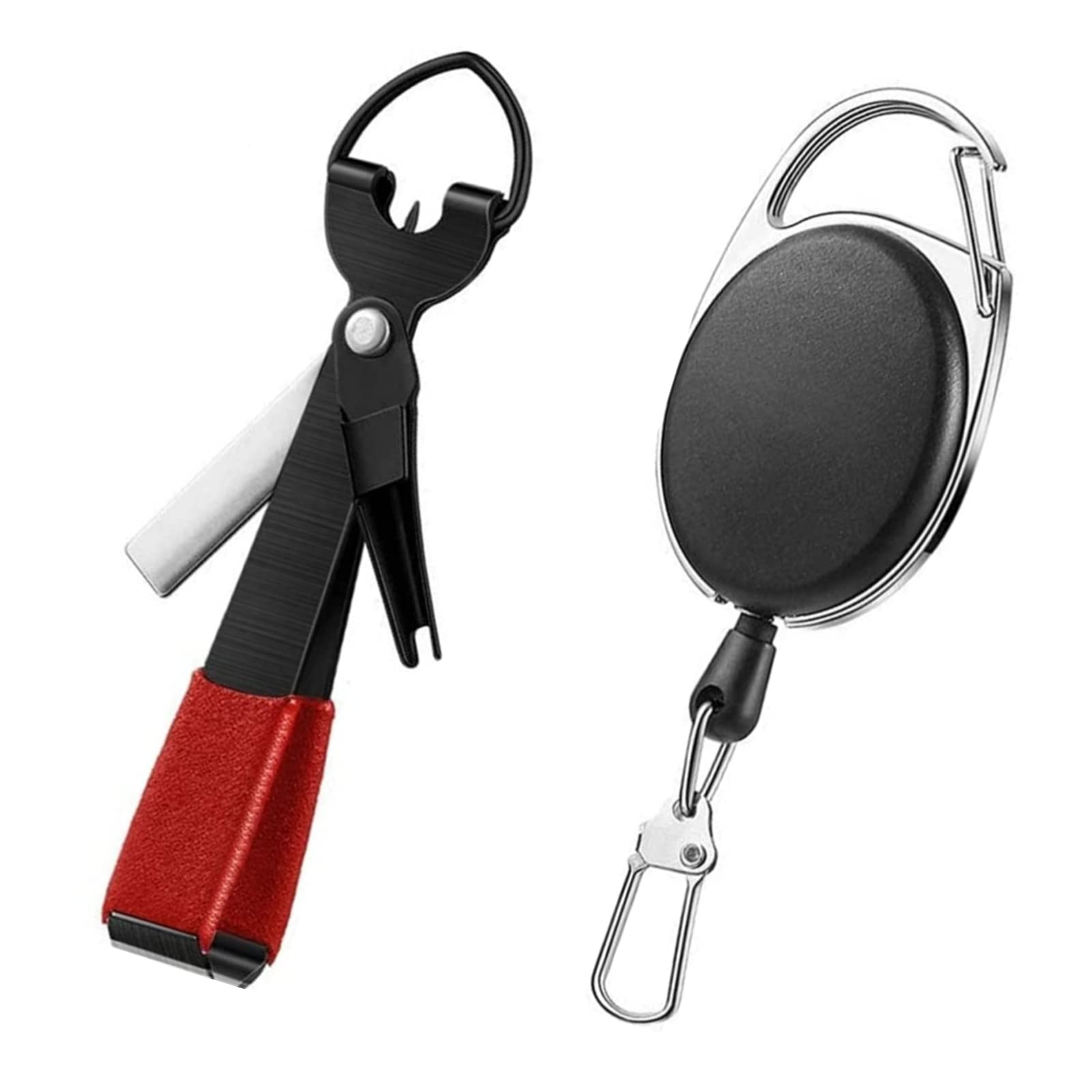 WVRLY 2Pcs Fishing Quick Knot Tying Tool Stainless Steel Fly Fishing Tool 4 in 1 Fly Fishing Line Clippers Fly Fishing Equipment Knot Line Cutter Clipper for Fly Fishing Tools Kit Supplies