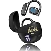 Open Ear Earbuds Ear Buds with LED Display & 50H Playtime, Bluetooth 5.3 Wireless Earbuds, IPX5 Waterproof Bluetooth Headphones with Earhook Design - Earphones for Running, Cycling Workouts, Black