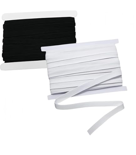 Bande élastique Noire Pour Couture – 181,4 M De Long Et 0,6 Cm – Bande élastique En Tricot Extensible Lourd Pour La Couture De Bijoux, La Fabrication De Perles, Les Loisirs Créatifs