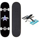 [CCS] Skateboard Complete | Maple Wood | Professional Grade | Fully Assembled with Skate Tool &amp; Stickers | Adults, Kids, Teens, Youth | Boys &amp; Girls