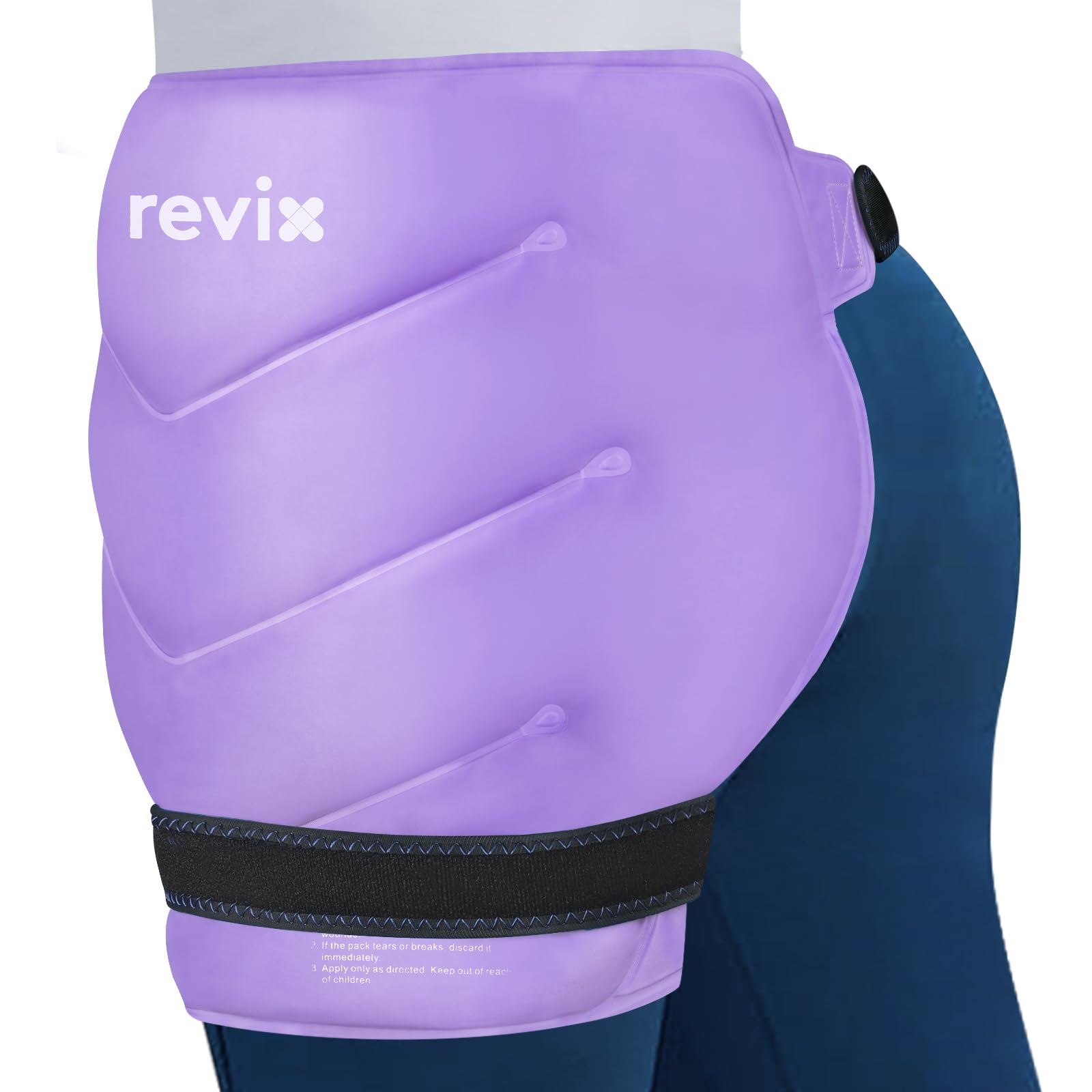 Photo 1 of REVIX Extra Large Hip Ice Pack Wrap with Straps, Reusable Gel Ice Pack for Hip Replacement, Thigh, Shoulder & Back, Soft Lining Cold Compress Recovery Kit