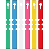 200 Pcs Plant Labels Tags, Plastic Plant Labels, Plastic Markers Tree Tags for Outdoor, Waterproof Warp Around Hanging Name Tags for Nursery Garden (6 Colors)