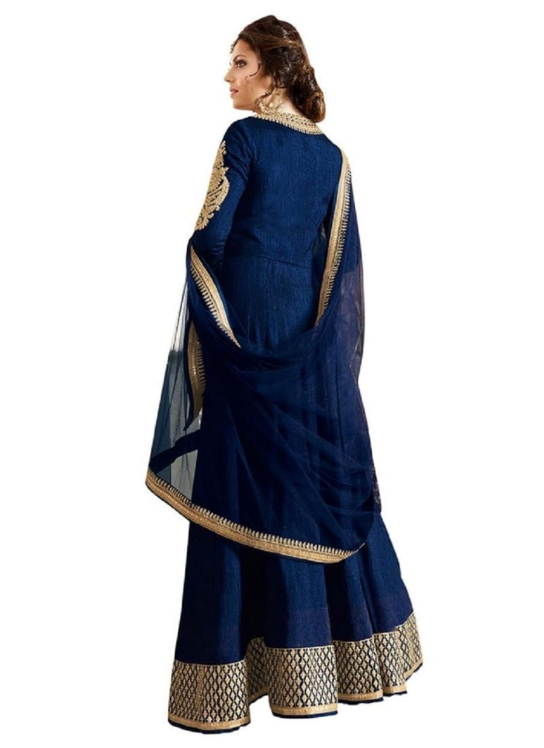 zaalima fashion women's banglori silk semi-stitched gown (free_size)