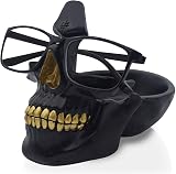 VIPbuy Skull Glasses Holder Stand Novelty Eyeglass Rack with Storage Tray