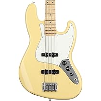 Amazon.com: Fender Player Jazz Bass, Buttercream, Maple