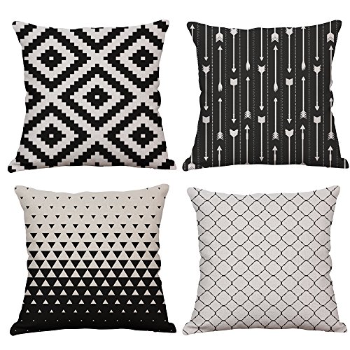 set 4 pillow covers of Covers YeeJu Geometric Throw of Decorative Pillow 4 Set set 4 pillow covers of Covers YeeJu Geometric Throw of Decorative Pillow 4 Set