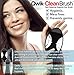 Self Cleaning Hair Brush - Easy Clean Detangle Brush or Comb - Retractable Brush Detangler for Wet or Dry Hair - Adults & Kids - by Qwik Clean - (Blue)