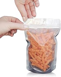 6" x 9" Stand Up Pouch Bags, 100 Pack – Clear