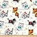 Michael Miller Kitties Cream Fabric By The Yard