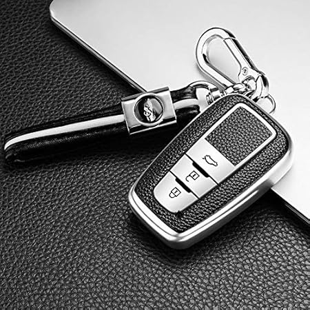 Amazon Ontto トヨタ スマート キーケース キーカバー キーホルダー オシャレ 手触りいい 高級 Toyota C Hr 新型 クラウン 50系 プリウス 70カムリ ランドクルーザー プラド 150 後期 リモコンケース 車用 鍵 保護 カバー シリコン 柔らかい 車 バイク