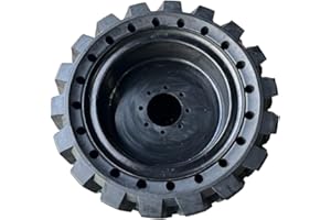 JMA ATTACHMENTS Skid Steer Solid Tire With Rim 12x16.5. Universal Fit.