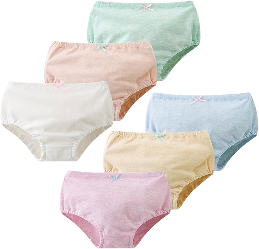 Girls Underwear Toddler Panties Cotton 6 Pack
