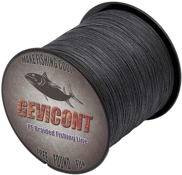 GEVICONT Superbraid Fishing Lines Zero Memory Fishing Equipment Weaves PE 8-Strand 109yds/100m 328yds/300m 547yds/500m 1094yds/1000m 10lbs-300lbs Multiple Colors Available for Shark Fishing