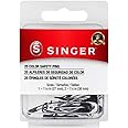 Singer Asst Black and White Professional Style Safety Pins, Multisize, 25-Count