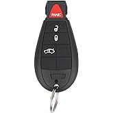Vurkcy Key Fob Entry Remote Control Key Compatible with Chrysler 300, Dodge Charger, Challenger, Magnum, Replacement for M3N5WY783X IYZ-C01C, 4 Button (Single)