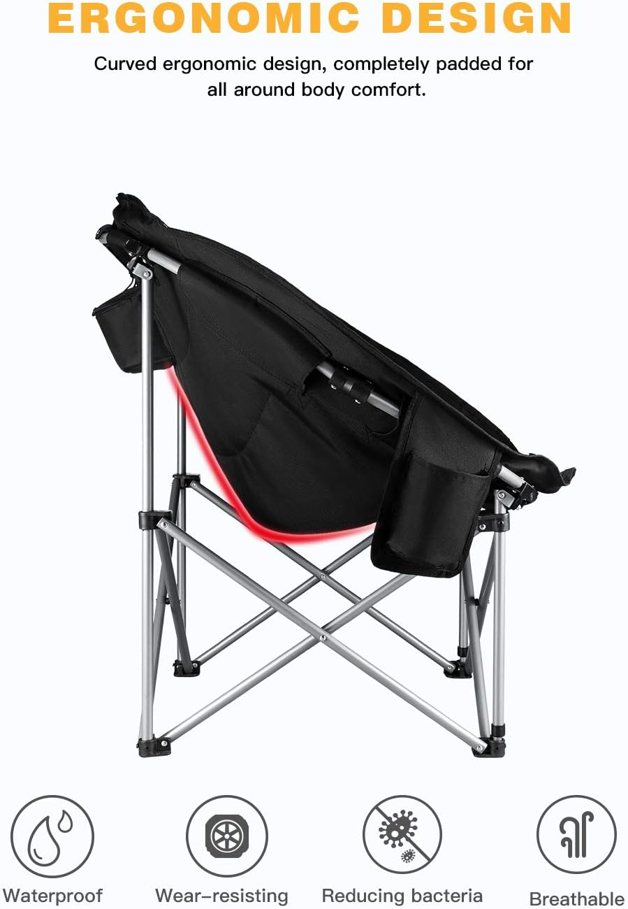 king camp moon saucer chair