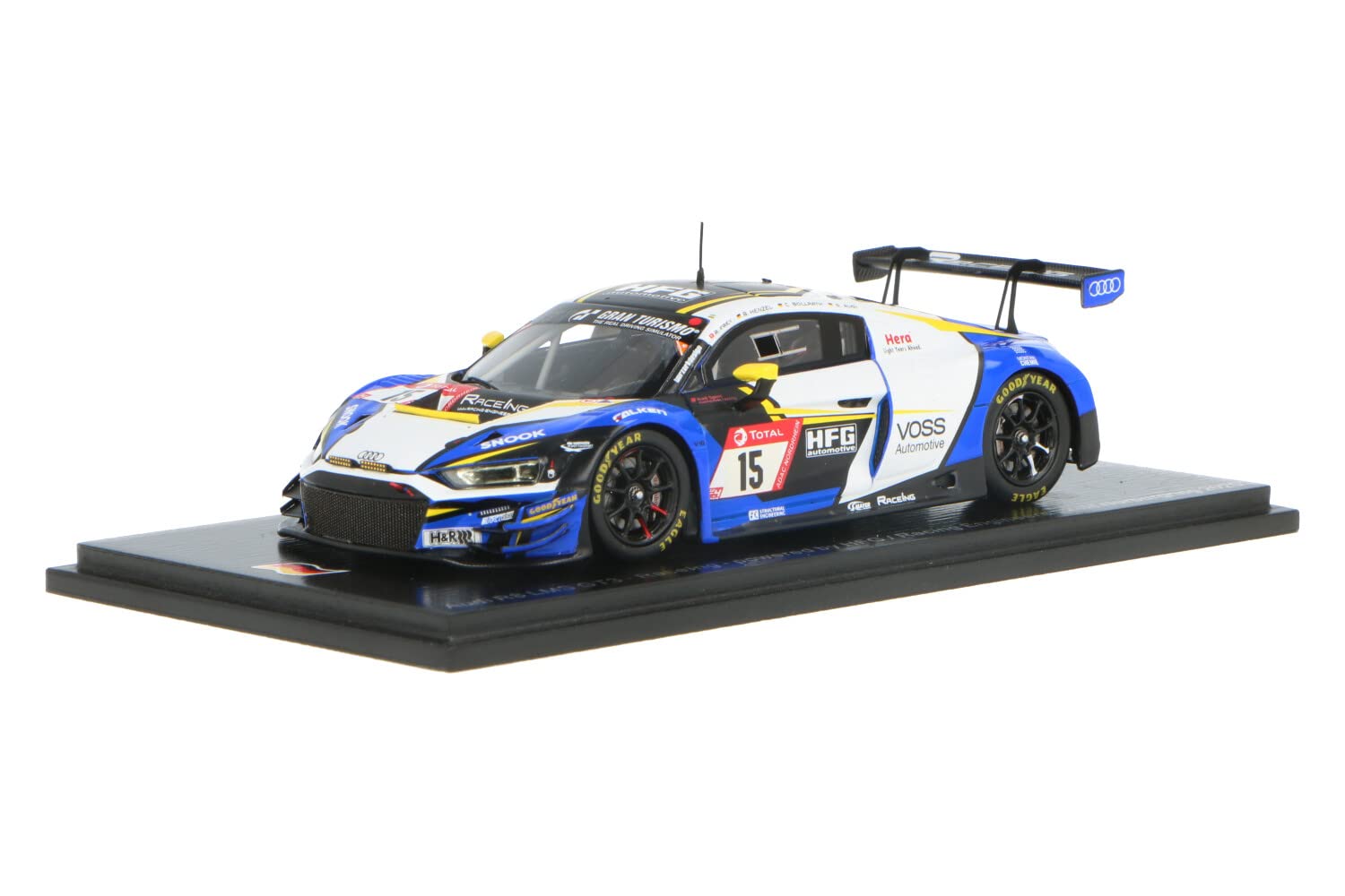 Spark SG713 Collectible Miniature Car, Blue/White/Yellow