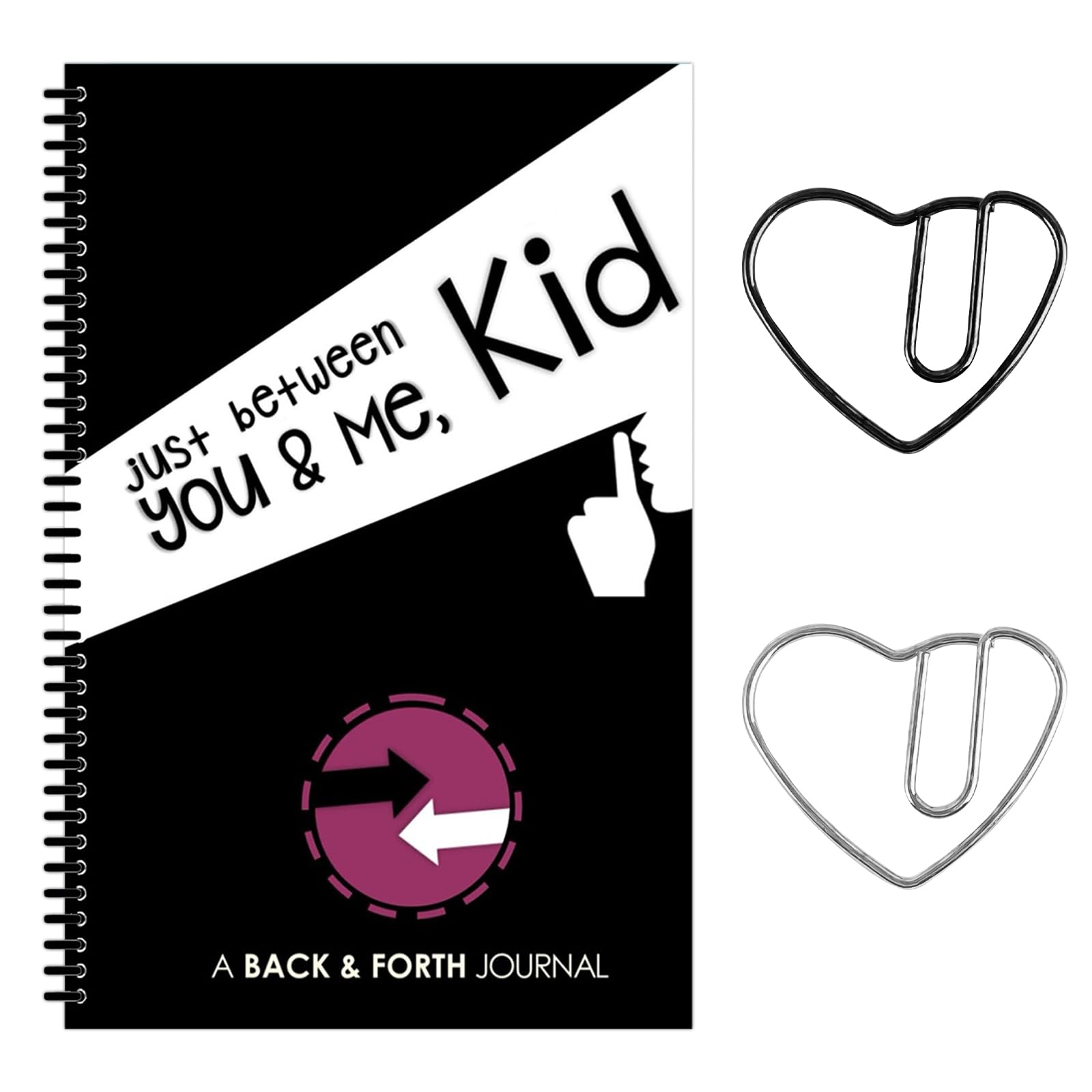 MADGININE You and Me Kid Journal,Back and Forth Journal,Just Between You And Me Kid Journal Suitable for Building a Strong Relationship Between Parents and Children Comes with 2 Bookmarks