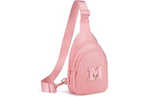 Viverte Small Initial Sling Bag for Girls & Women - Cute Crossbody Fanny Pack Gift