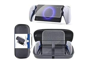 CESSFLE Portal PS Protective Case Compatible with PS Portal Accessories, EVA Travel Carrying Case and 9H Hardness Tempered Glass Screen Protector for PS…