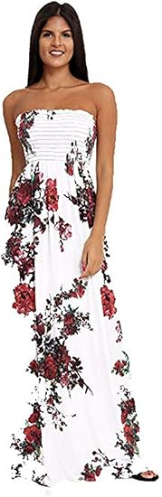 red floral maxi dress uk