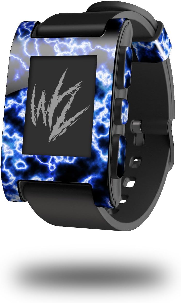 Electrify Blue - Decal Style Skin fits original Pebble Smart Watch (WATCH SOLD SEPARATELY)