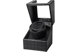 ZOEJOE Single Watch Winders for Automatic Watches,Flexible Watch Pillows Fit for Men's and Women's Watches,with Super Quiet Motor,USB Cable and Battery Powered,PU Crocodile Pattern